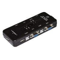 SWITCH LINK KVM X 4PC USB/VGA CON 1MOUSE 1TASTIERA USB E