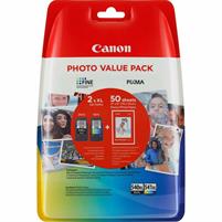 VALUE PACK CANON PG-540XL+CL-541XL+50FG CARTA 10X15